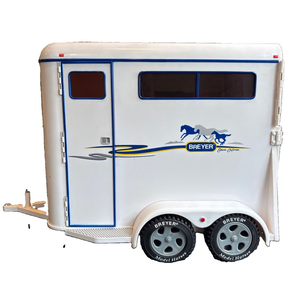VINTAGE 2002 Breyer 2 Stall EXTRA LARGE Horse Trailer Collectors ITEM RETIRED